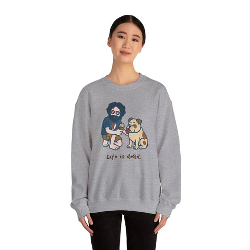 Grateful Dead - Jerry and Frank Are Sharin' | Life is dead. Crewneck Sweatshirt - StealieShop